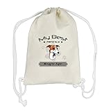 Canvas Drawstring Backpack My Best Friend Is Magyar
