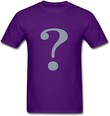 Xx-large Riddler Print And Let You Handle It Styling Men Purple Short Sleeves