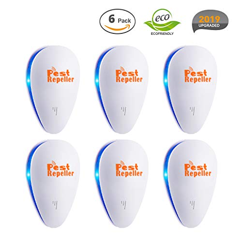 Forno 2019 New Version Ultrasonic Pest Repeller, Pest Control Electrical Mosquito Repellent, Non-Toxic Pest Repellent Plug in Indoor Outdoor Pest Control Bug Spider Ant Mice Roach Other Insect