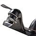 VAPSINT Modern Two Handle Oil Rubbed Bronze Lavatory Vanity Basin Bathroom Faucet,Hot And Cold Water Mixer Faucet For Bathroom