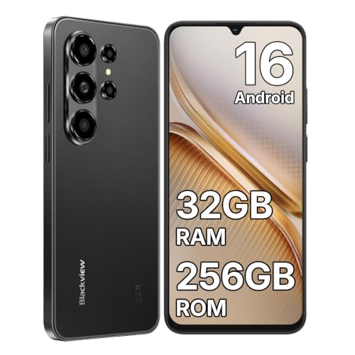 Blackview WAVE 10 Smartphone Android 16, 32GB+256GB, 6.88'' 120Hz Telefono | 32MP+13MP Cellulari e Smartphone, 5000mAh Telefono Cellulare, Telefoni 4G Dual SIM/Face ID/Fingerprint/3 Slot/3.5mm Jack/OTG