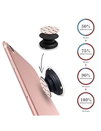 Paquete de 8 adhesivos Pop de repuesto compatibles con enchufes Pop Socket, 6 almohadillas adhesivas de doble cara y 2 almohadillas adhesivas para soporte magnético de teléfono del coche