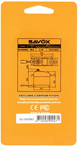 Savox SC-0252MG Metal Gear Standard Digital Servo