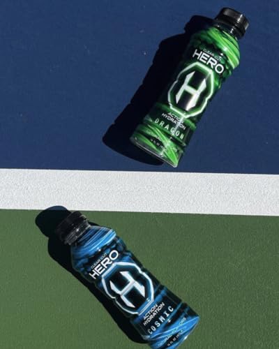 CLEAR CUT HERO (HEROAID) SPORTS DRINK, COSMIC BLUE RAZZ | OFFICIAL FINISHER BEVERAGE OF SPARTAN | 670MG OF ESSENTIAL ELECTROLYTES, NATURAL FLAVORS & INGREDIENTS, LOW-CALORIE | 16 FL OZ (PACK OF 12)