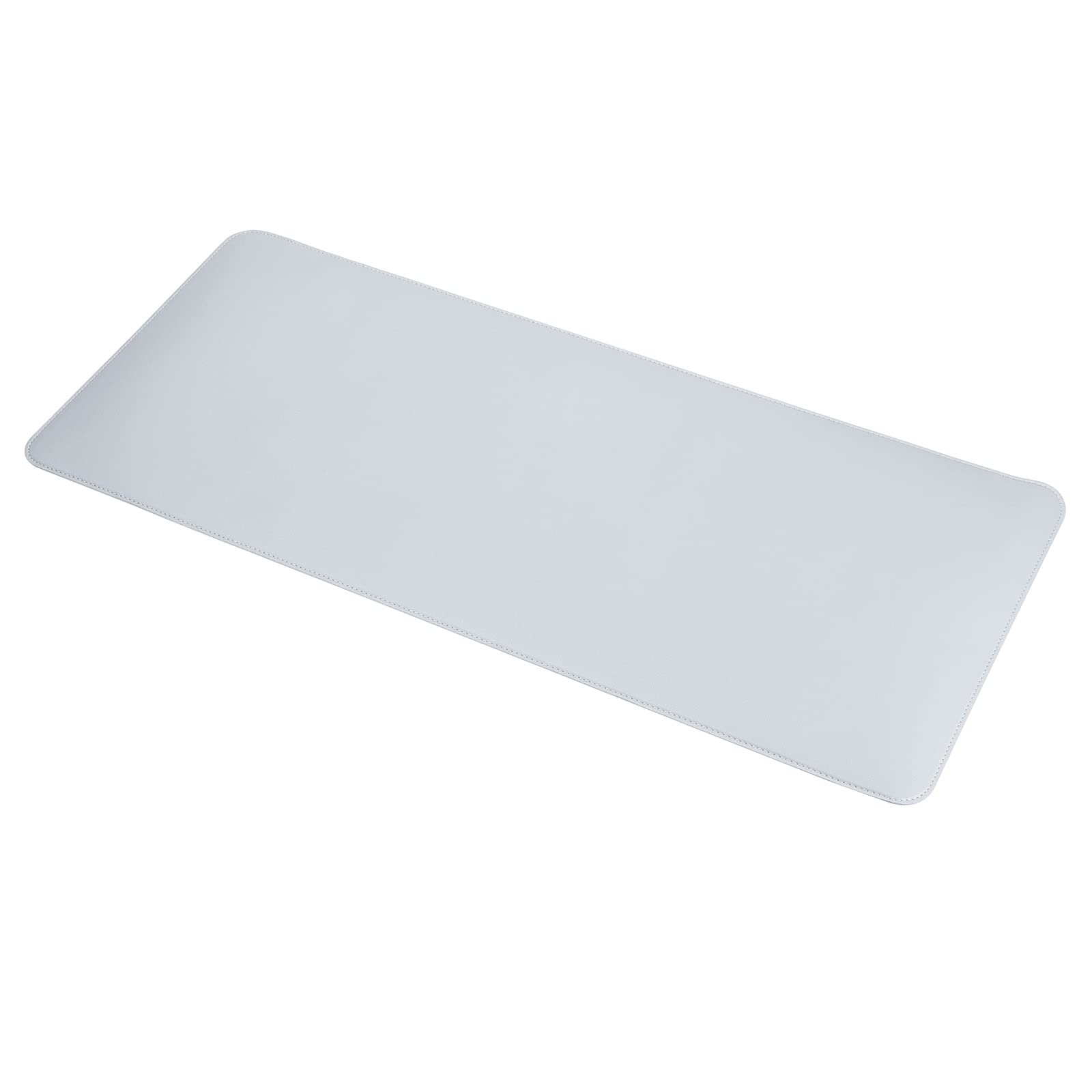 PATIKIL 31.5x15.7" Desk Mat, 1 Pack PU Leather/Cork Double-Sided Waterproof Writing Pad Protector for Protecting Desktop for Office/Home, Light Grey