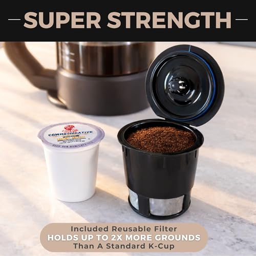 VINCI Micro Café Smallest Single-Serve Glass Coffee Brewer | Compatible with K-Cups, Pods & Ground Coffee | Enclosed & Circle Flow Brewing for Hotter, Richer Flavor | Brews 4oz to 20oz (Black)