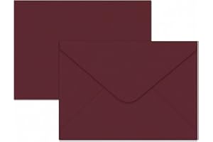 A7 Envelopes 100 Pack Red Envelopes 5x7 V Flap Invitation Envelopes, Perfect for 5x7 Photo,5X7 Cards, Invitation, Wedding, An