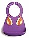 Bibiroo Silicone Baby Bibs, BPA/PVC/Phthalate Free, Food Catch Pocket, Waterproof, Soft, Adjustable, Lightweight, Durable and Easy to Clean (Purple Headphones)