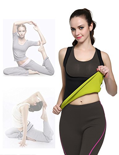 Glamours Womens Body Shaper Vest for Weight Loss Slimming Sweat Fat Burner Tank Top (Medium) - Thumbnail 2