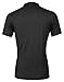 Coofandy Men's Casual Solid Shirts V-neck Short Sleeve T-shirt,Black,Medium