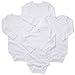 Carter's Unisex-Baby 4-Pack Long Sleeve Bodysuits - White - Newborn
