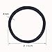 TecUnite 200 Pieces Elastics Hair Ties Ponytail Holders 4MM Rubber Bands for Hair Pain-Free Head Accessories for Women Men(Black)