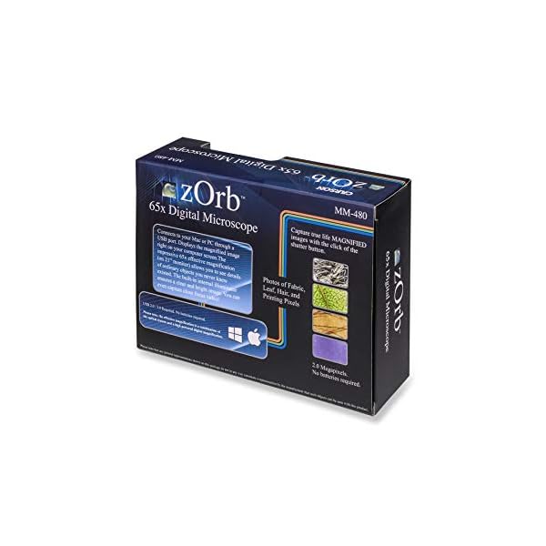 Carson MM-480b zOrb USB Digital-Mikroskop mit Foto- und Videofunktion, ideal für Schule, Forschung, Freizeit – Bild 4