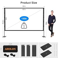 Outdoor Projector Screen with Stand - 120 inch