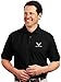 Spiffy Custom Gifts Mens U.S. Air Force Embroidered Polo Shirt X-Large Black