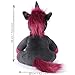 corimori 1849 - Stuffed Toy Cuddly Plush Animal for Babies, Toddlers, 26cm, Ruby The Punk Unicorn Pink-Black