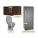 Lumenon Child Safety Locks - Latches to Baby Proof Cabinets, Drawers, Appliances, Toilet Seat - No Drilling - Adjustable Length - 6 Pack, White
