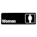 Winco Sign, 3-Inch by 9-Inch, Women