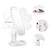MelodySusie Makeup Mirror with LED Lights Natural Daylight Lighted Vanity Mirror with Touch Screen Dimming 20 LED Lights, Detachable 10x Magnification Mirror, Portable Cordless Cosmetic Mirrors
