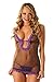 Velvet Kitten Women's Drop Ruffle Keyhole Chemise Set