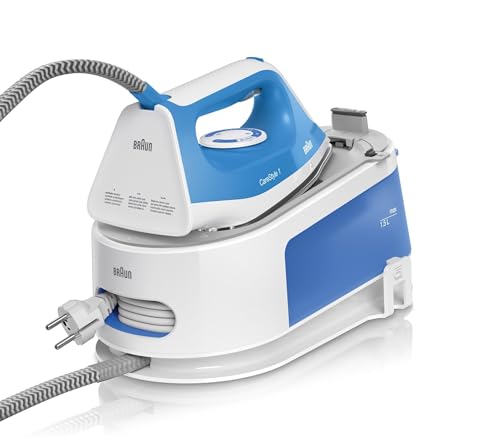 Carestyle1 IS1012BL, 5 ANNI DI ASSISTENZA, Ferro Generatore Di Vapore, Carica Continua, Termostato Regolabile, Tanica 1,5L, AUTOSPEGNIMENTO,Colpo Vapore 340g/min, Sistema Sicurezza, Azzurro