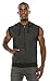 Angel Cola Men's Sleeveless Hoodie Zip Up Vest PT601 N.Dark Gray L