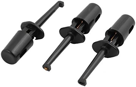 uxcell Single Testing Hook Clip Grabbers Test Probe Cable 3pcs for Multimeter Wire Lead
