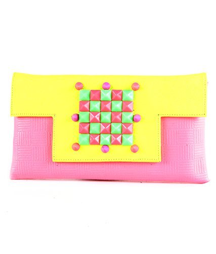 SAISHA Womens Clutch Multicolor -FCB0106