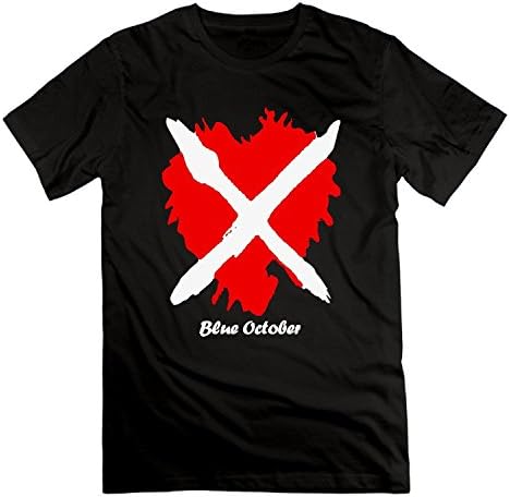 SEagleo Men's Blue October Single Quiet Mind 2016 Home Tour Logo Tshirts Black Large