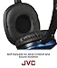 JVC Blue Flat and Foldable Colorful Flats On Ear Headphone with 3.94 foot Gold Plated Phone Slim Plug HAS160Athumb 4