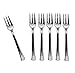 Mini Silver Disposable Dessert And Appetizer Forks Set Of 48, 4.5 Inches Christmas Party Addition