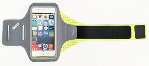 SafeTshine Water Resistant Sports Armband for iPhone 6/6S Plus (5.5-Inch), Galaxy S7 Edge, S8/S8 plus, Note 5,, with Key Holder/ Flap | High Visibility Night Reflective Running Exercise Armband GRAY