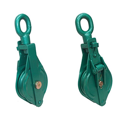 Buy 1.5 Ton Single Sheave Snatch Block 5" Pulley Wire Rope Swivel Eye