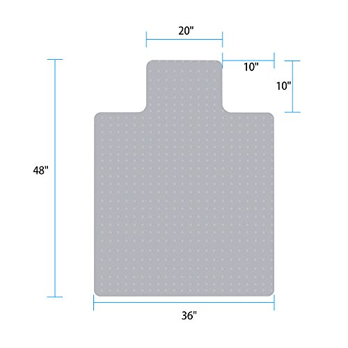 Heavy Duty Carpet Chair Mat Thick and Sturdy Transparent Chair mat for