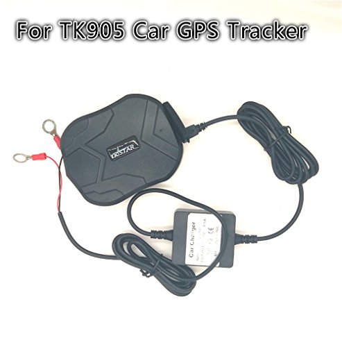 TKMARS GPS Tracker for Vehicles Car Battery Charger Mini USB Hard-Wired Car Charger Device 12-24V for GPS Tracker TK Series TK905 TK915 TK1000 (Car Battery Charger for TK Series Tracker)