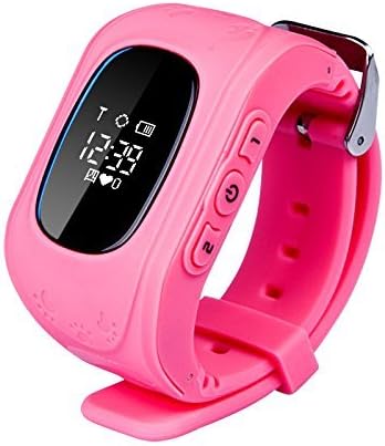 Children's Smart GPS Base Station Accurate Dual Positioning Tracking Children watch anti wandered off track Pink