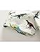 Abolai Boys' Short Sleeve One Pocket Dinosaur Pattern Woven Shirt White 130