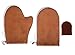 Reneetan 3 Packs Self Tan Mitt Sunless Tan Gloves Applicator Face Mitts for Self Tanner