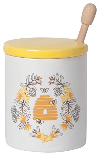 Now-Designs-Stone-Honey-Pot-Sunny-Day-with-Bees-3-x-4-in-10-oz-Capacity