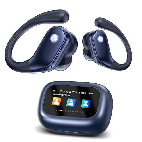 Wireless Earbuds with Smart Screen Case
