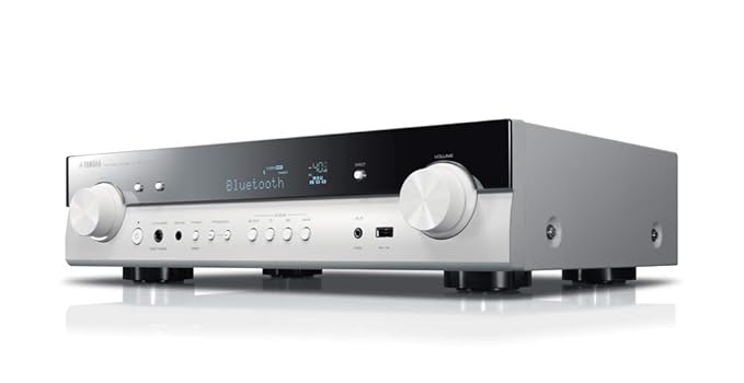 Yamaha AV-Receiver RX-S602 MC weiß – Slimline Netzwerk-Receiver mit kraftvollem 5.1 Surround-Sound - für packendes Home Enter