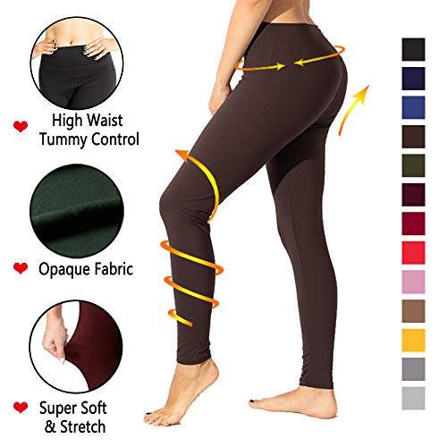 image for TNNZEET High Waisted Leggings for Women Girl Athletic Plus Size Yoga P