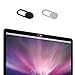 [2Pack] Webcam Cover, MocDoo Metal Magnet Slider Web Camera Case for Laptop Tablet Cell Phone (Black+Silver) Privacy Cover Solution