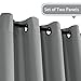 H.VERSAILTEX Three Pass Microfiber Blackout Thermal Insulated Grommet Panels Window Curtains/Drapes (Set of 2,52 x 96 Inch,Dove Gray)