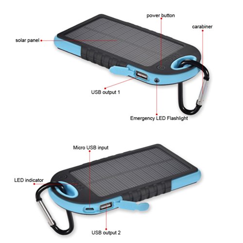 chargeur solaire 5000mah