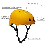 FerDIM Kids/Adult Skateboard Helmet with Removable Liner for Skate, Scooter, Skateboarding, Roller Skate, Climbing, Longboard, Inline Skating, BMX, Bike, Cycling, Skiing Adjustable Straps Multi Color