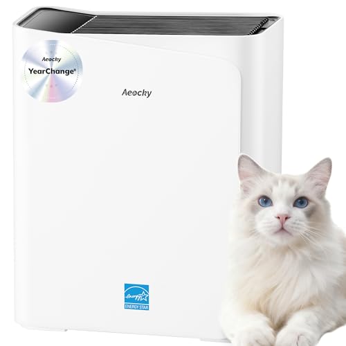 Photo 1 of 2300 ft² Energy Star Air Purifiers, AEOCKY Proprietary YearChange Filter Tech, with Multi-Effect Filter, Washable Pre-Filter, Scent Capsule, Air Quality Monitor, for Home Large Room bedroom Pets Odor
