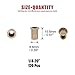 Hilitchi 120 Pcs 1/4-20 UNC Rivet Nuts Threaded Insert Nut (1/4-20 UNC Rivnut)