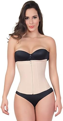 ZAREY 203 Colombian Fajas Underbust Waist Cincher and Size Reducer Shaper Garment-Beige-2X