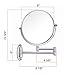 GloRiastar 5X Wall Mounted Makeup Mirror - Double Sided Magnifying Makeup Mirror for Bathroom, 8 inch Extension Polished Chrome Finished Mirror